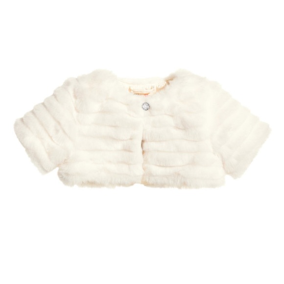 H&M faux fur bolero - shrug cozy warm costume dressy - Picture 2 of 4